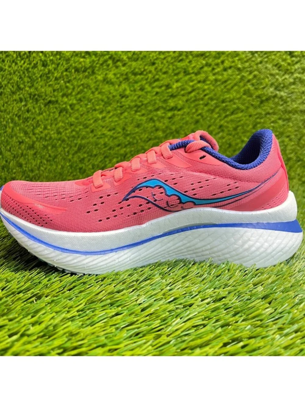 Saucony Endorphin Speed 3 Womens Size 5 Pink Blue White Running Shoes Sneakers